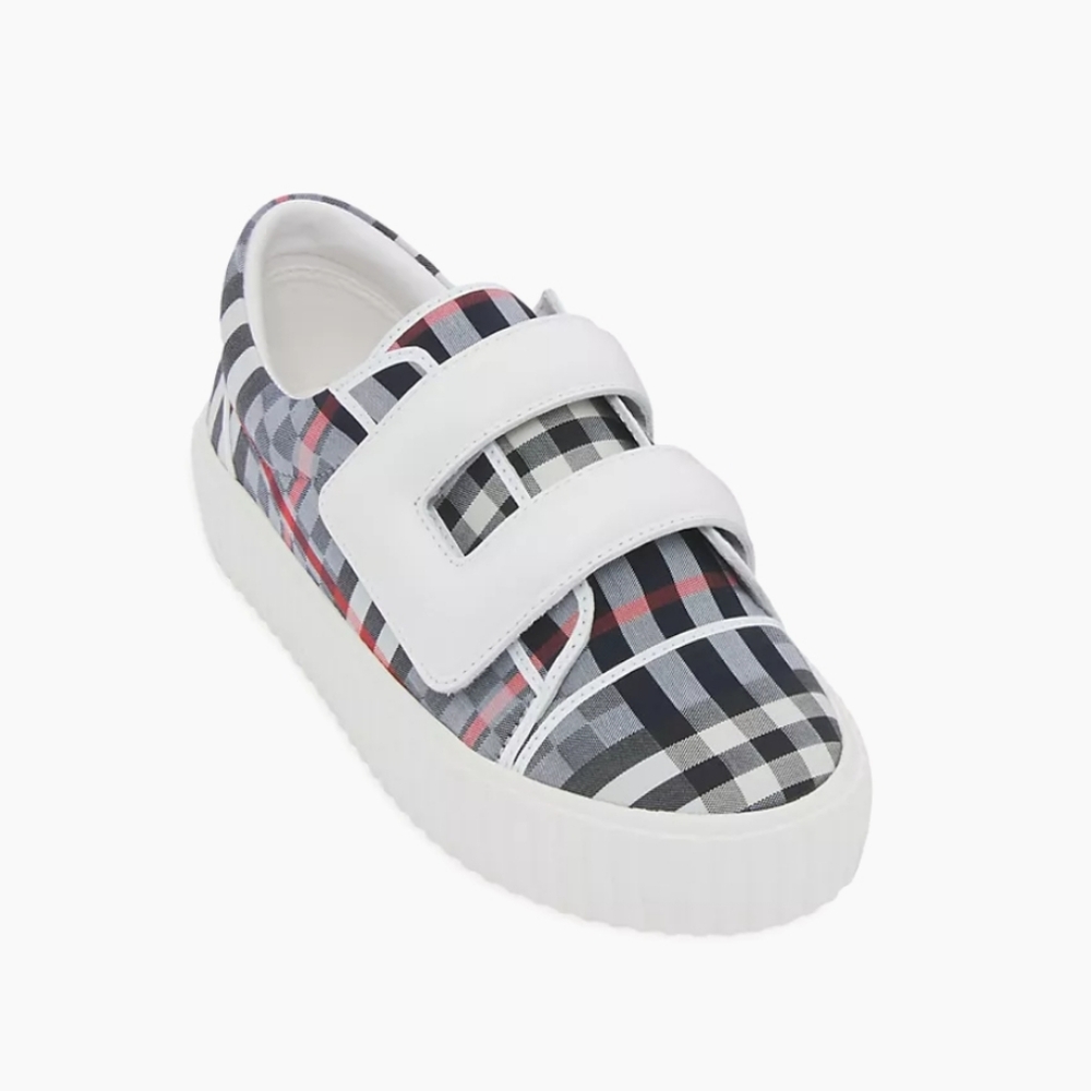 Burberry Plaid Kids Shoes with Velcro Straps. Proof Of Purchase Included